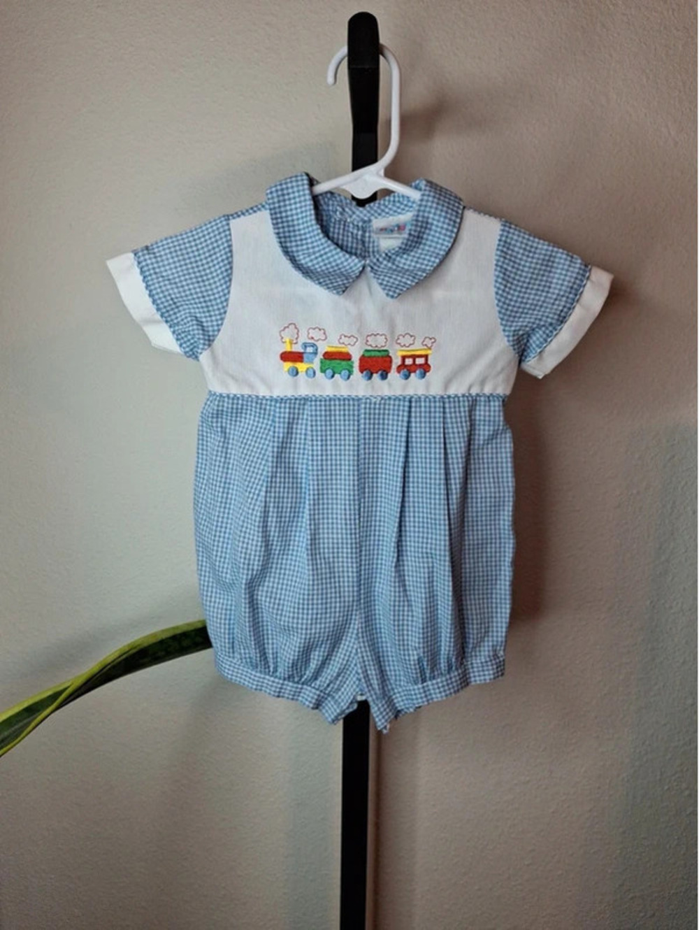 Vtg Alexis Baby Boy Romper